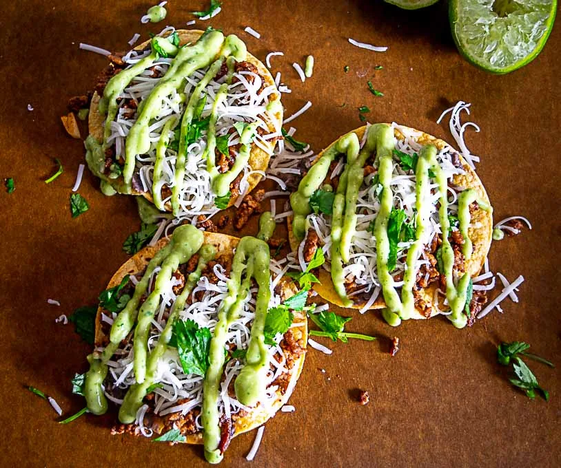 How to Build Ground Beef Tostadas With a Fast Avocado Salsa