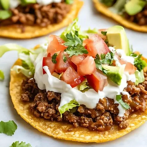 How to Build Ground Beef Tostadas With a Fast Avocado Salsa