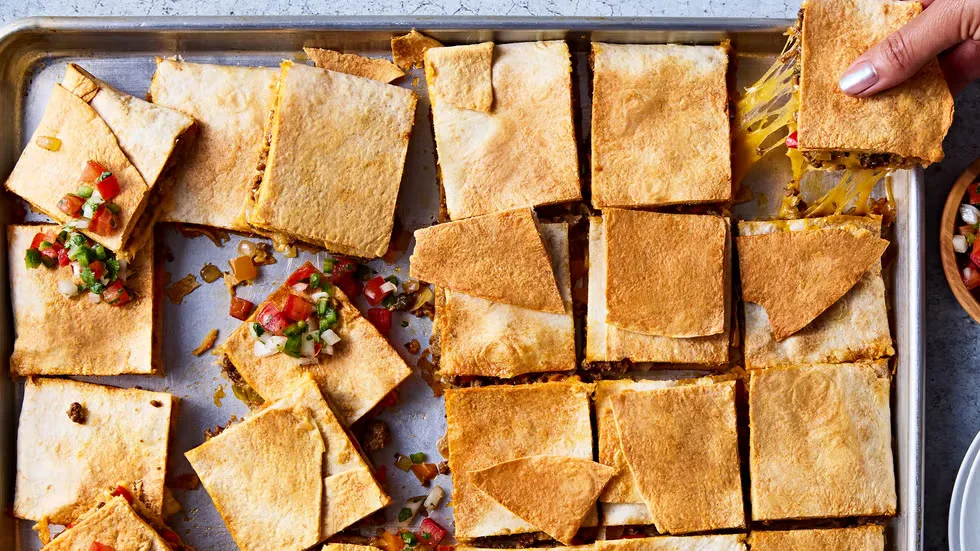 How to Bake Sheet Pan Quesadillas for a Crowd Without a Soggy Center