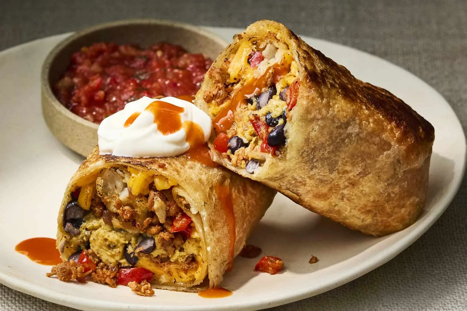 How to Build Chorizo Breakfast Burritos with Crisp Potatoes and Smoky Salsa