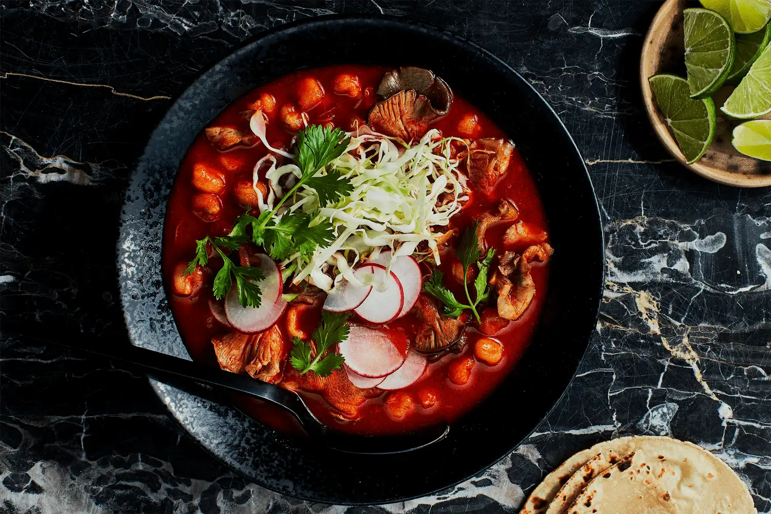 How to Build Vegetarian Red Pozole With a Broth That Still Tastes Deep
