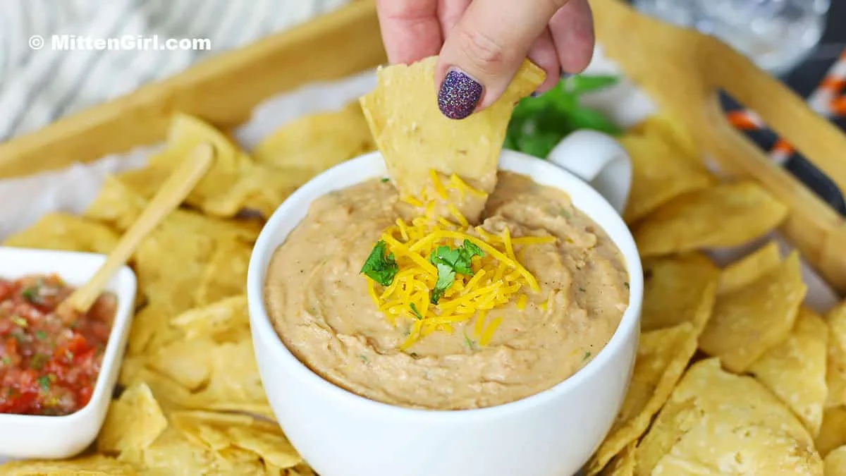 How to Make Cheesy Refried Bean Dip That Stays Scoopable, Not Greasy