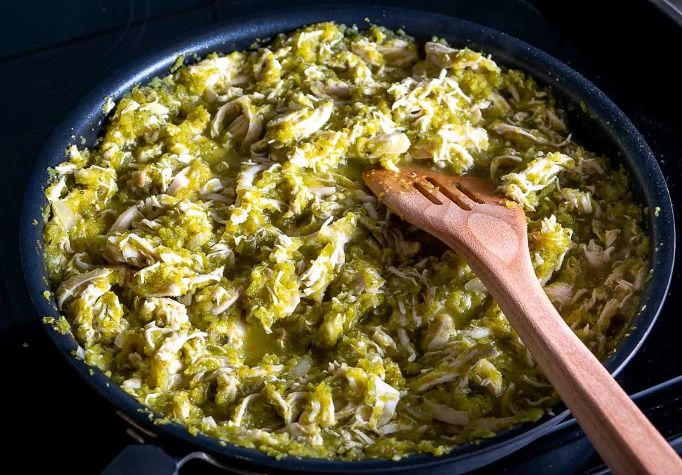 How to Make Hatch Chicken Chile Verde for Tostadas, Tacos, and Bowls