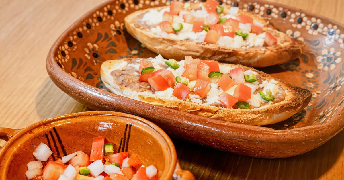 Molletes -- Mexican Bean and Cheese Sandwiches
